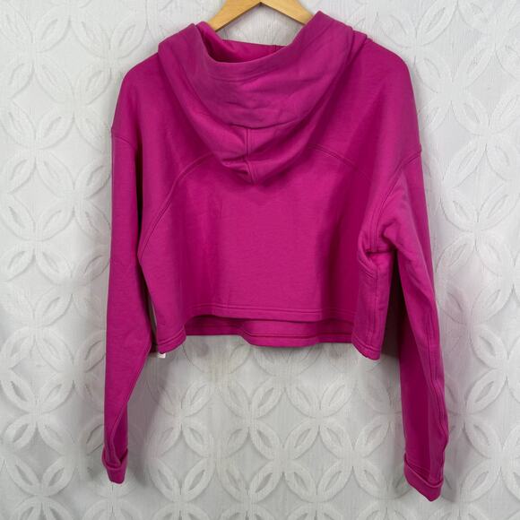 Lululemon All Yours Cropped Terry Hoodie Sonic Pink Plus Size 18 NWT - Picture 6 of 15